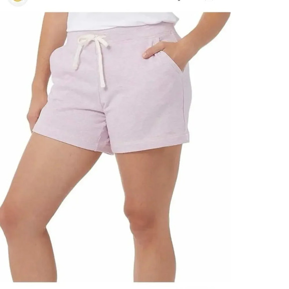 32 degree , S, stonewash pink drawstring waist pocketed jersey knit shorts - Picture 1 of 7